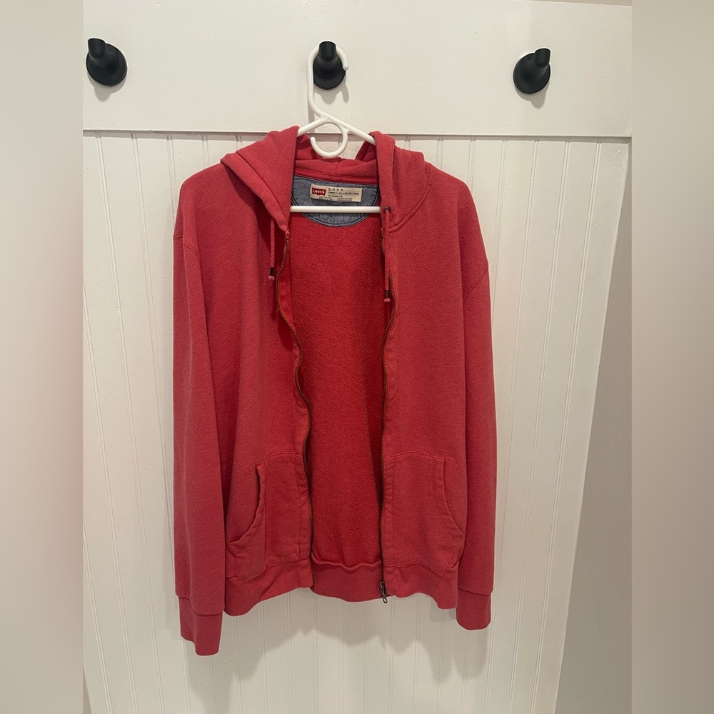 Mens Levi zip up sweatshirt